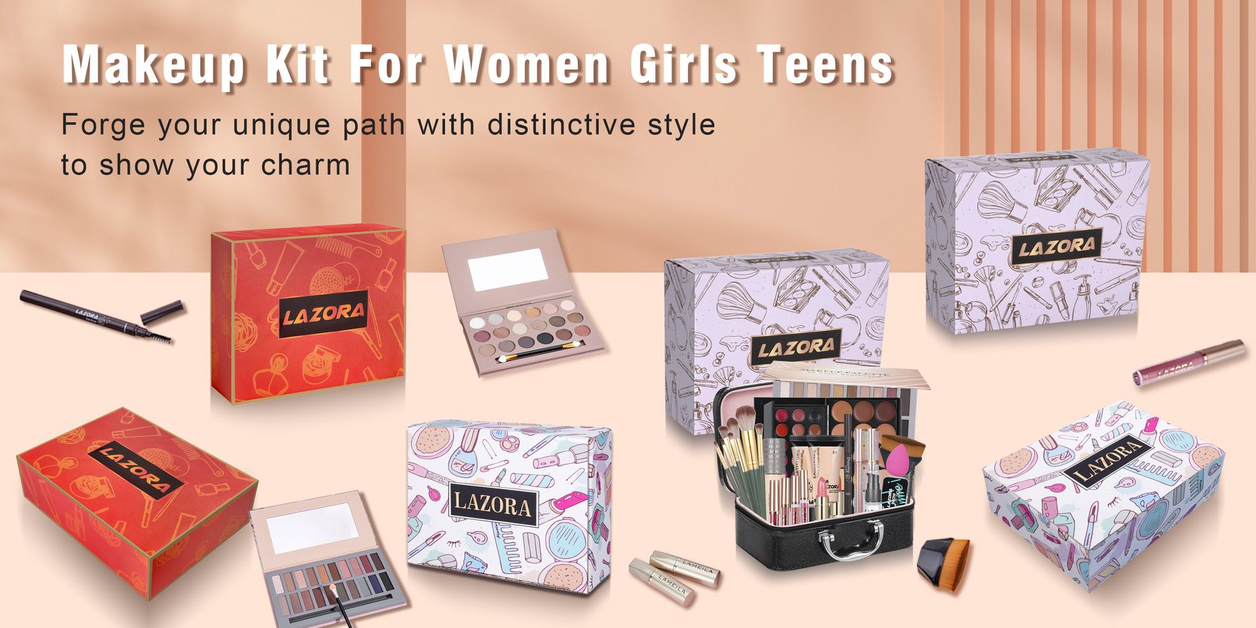 LAZORA makeup kit for women, girls and teens